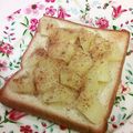 龍青空ママ's cooksnap of when they made 【アップルクランブル☆トースト】.