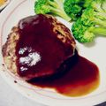 あおきもこ's cooksnap of when they made 柔らかジューシー♪なWオニオンハンバーグ.