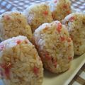 3匹の子ブタｍａｍａ's cooksnap of when they made 風神おにぎり☆紅しょうががポイント☆.