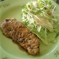 White-Plumeria's cooksnap of when they made ポークソテー★ウスターバルサミコソース.