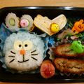narinari-v's cooksnap of when they made ドラえもん☆キャラ弁.