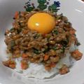 shokolat's cooksnap of when they made 納豆でカンタン♪坦々丼.