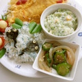 puniＫ's cooksnap of when they made イカとオクラのわさび醤油和え.