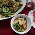 平井道子's cooksnap of when they made 鶏胸肉とゴーヤと豆腐の焼肉のたれ炒め.