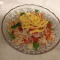 ishicafe's cooksnap of when they made 鮭とｶﾏﾝﾍﾞｰﾙﾁｰｽﾞのちらし寿司.