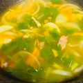 さんちゃん（╹◡╹）'s cooksnap of when they made ほっとおいしい☆セロリとベーコンのスープ.