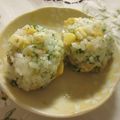 miyuki12's cooksnap of when they made チーズに青海苔・天かす・コーンでお握り♪.