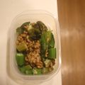 みるく茶's cooksnap of when they made ネバネバ☆おくら納豆♪.