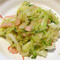 kaga's cooksnap of when they made キャベツのハム入りナムル.