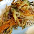 キッチンkm's cooksnap of when they made 薬味のかき揚げ☆冷し天そば☆.