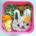 まえぽん☆'s cooksnap of when they made ☆キャラ弁☆　かわいいうさちゃん.