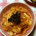 ma___111's cooksnap of when they made ツナとキムチの焼きうどん♪.