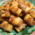 liarra's cooksnap of when they made 厚揚げの豚バラ巻き＆焼きトン.