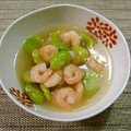 ヌーシ's cooksnap of when they made そら豆とむきえびの白だしあん.