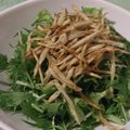 光美ママ's cooksnap of when they made ◆ごぼうチップのサラダ◆ピリ辛青じそドレ.