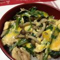 ぼのん's cooksnap of when they made ほうれん草の親子丼.