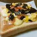 ひなパパマン's cooksnap of when they made スクランブルち～ず♪明太子♪トースト.