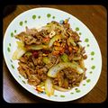 ＠ちゃうだー's cooksnap of when they made ニンニク風味！牛肉とタマネギの醤油炒め.