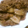 cooj614's cooksnap of when they made 牛肉と牛蒡のガッツリ炒め.
