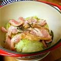 bibendum75's cooksnap of when they made 春キャベツとベーコンのローズマリー蒸し.