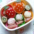 vivian☆'s cooksnap of when they made キャラ弁☆カラフルかたつむり♪.