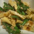 liutan's cooksnap of when they made いんげんと油あげのごま和え.