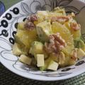 qyulove's cooksnap of when they made ✿アボとGフルーツとBチーズのサラダ✿.