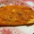 ma___111's cooksnap of when they made キムチ入りのねぎ焼き　.