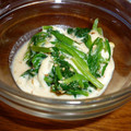 satopii's cooksnap of when they made 小松菜と手作り湯葉のごま和え.