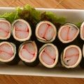 minakminak's cooksnap of when they made カニカマとチーズ海苔巻き.