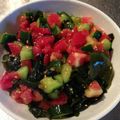 chaco1003's cooksnap of when they made トマトとキュウリのゴマ入り和風サラダ.