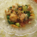 miyuki12's cooksnap of when they made 胡瓜、ちくわとキムチのマヨ和え.