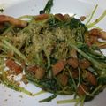 bonkure800's cooksnap of when they made 水菜のにんにく炒め.