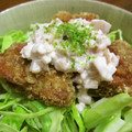 ぽんずー's cooksnap of when they made 鶏の唐揚げ丼　チキン丼　タルタルソース　.