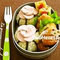 ＴＷＯＨＥＡＲＴＳ's cooksnap of when they made 【キャラ弁】魚肉ソーセージのバラ弁当.