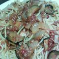 かんほの's cooksnap of when they made 挽肉とナス♡ピリッとトマトパスタ♡.
