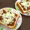 pinkあゆみん's cooksnap of when they made カレーチーズトースト.