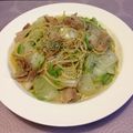 Pu♡Pu's cooksnap of when they made 白菜と豚肉の柚子胡椒パスタ.