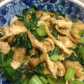 キキkiki's cooksnap of when they made ♪小松菜と油あげの豆板醤炒め♪.