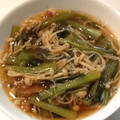 knoflook's cooksnap of when they made 小松菜とエノキの煮物とろろ梅あん.