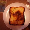ゆみまろん's cooksnap of when they made ローズマリー＆チーズのトースト.