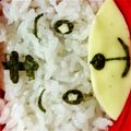 yukksmi's cooksnap of when they made キャラ弁■詰めるだけのしまじろう.
