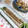 ＴＯＭＯＷＡＴ's cooksnap of when they made アスパラの豚肉巻き.
