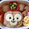 ナンナク's cooksnap of when they made キャラ弁☆　ダッフィー大好き娘のお弁当☆.