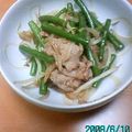 りーママ１６'s cooksnap of when they made 簡単!ご飯がすすむ!豚とにんにくの芽炒め.