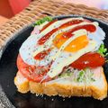料理男子部🍻's cooksnap of when they made とろ～☆しぁ～わせ♪ＢＬＴオープンサンド.