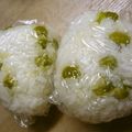 maruru-nn's cooksnap of when they made 塩えんどうのおにぎり.