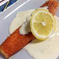 わんめぐ's cooksnap of when they made ☆ソースが決め手☆鮭のムニエル.