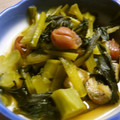 maruru-nn's cooksnap of when they made 今ある物で☆小松菜とエノキと油揚げの梅煮.
