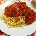 うーひとみ's cooksnap of when they made ミートソース缶♥♡簡単スパゲティ.